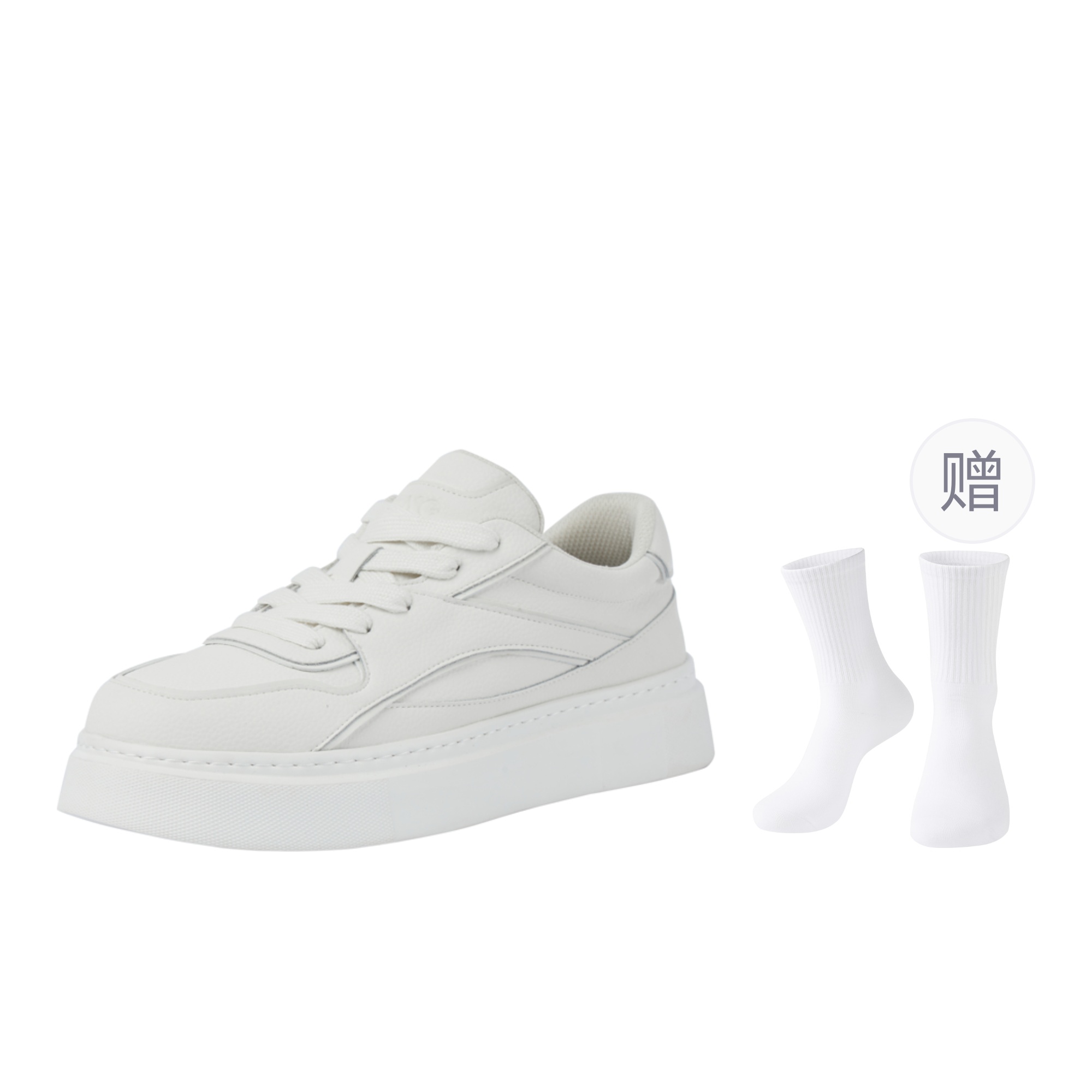 

GXG Мужские белые лоу-топы для скейтбординга с подарком, цвет White (Gift Included)