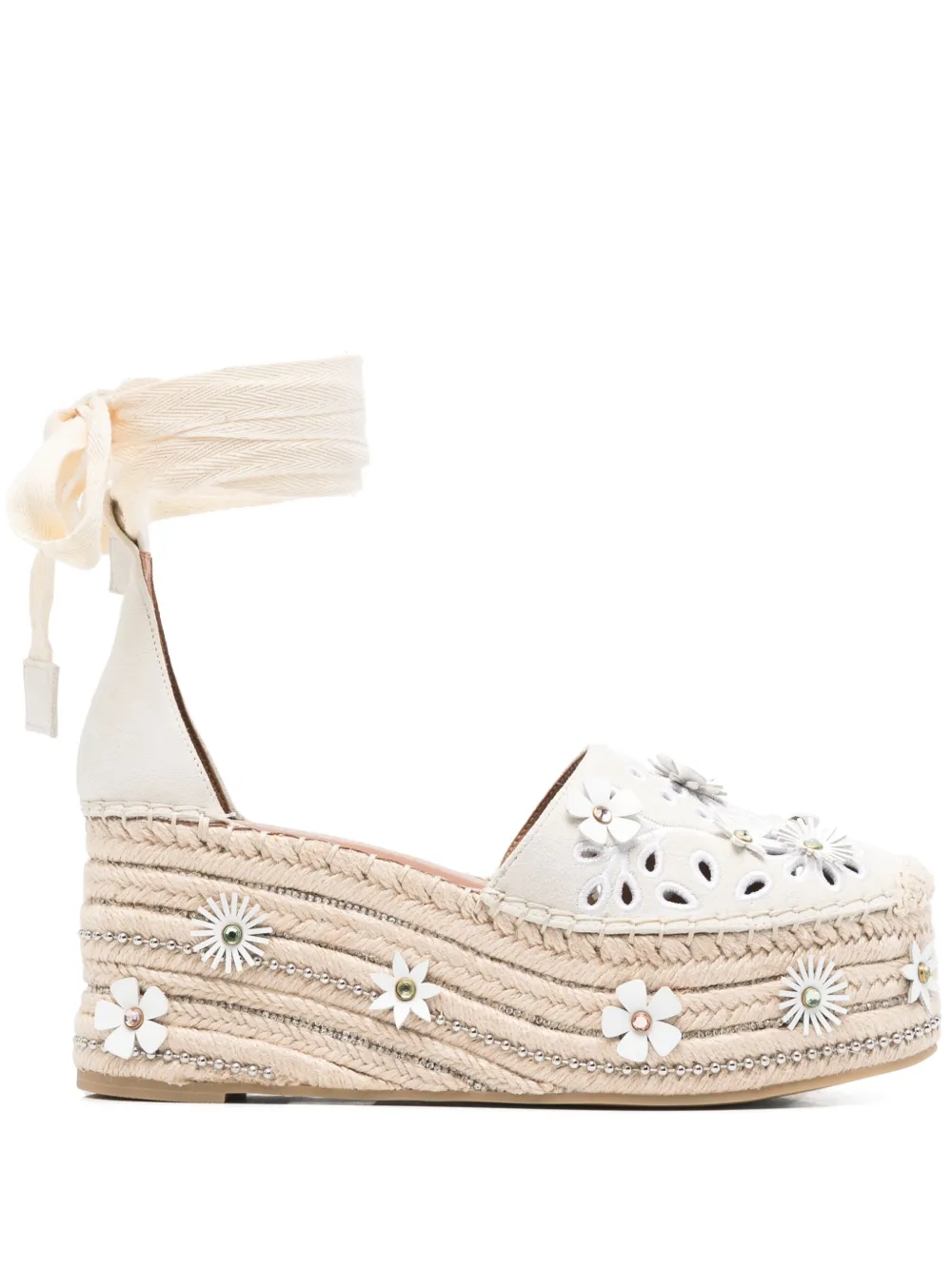 Эспадрильи Flower 80 Kurt Geiger London, нейтральный
