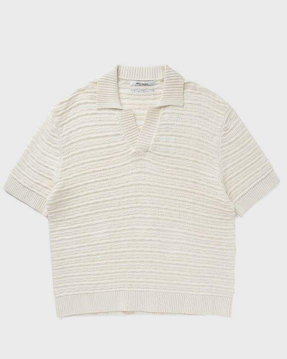 

Поло Daily Paper Jabir Knit Ss Polo, цвет frost white