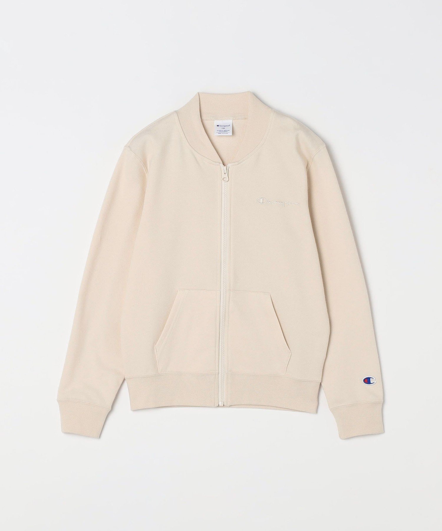 Champion: Толстовка на молнии с логотипом One Point SHIPS any, Natural