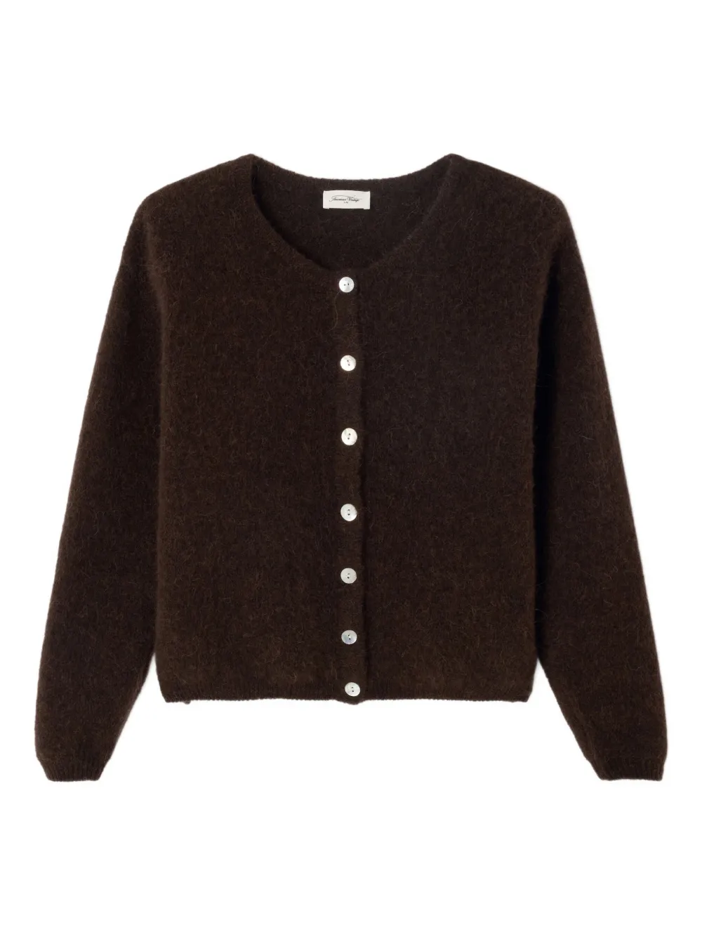 

Кардиган Vitow с круглым вырезом American Vintage, коричневый