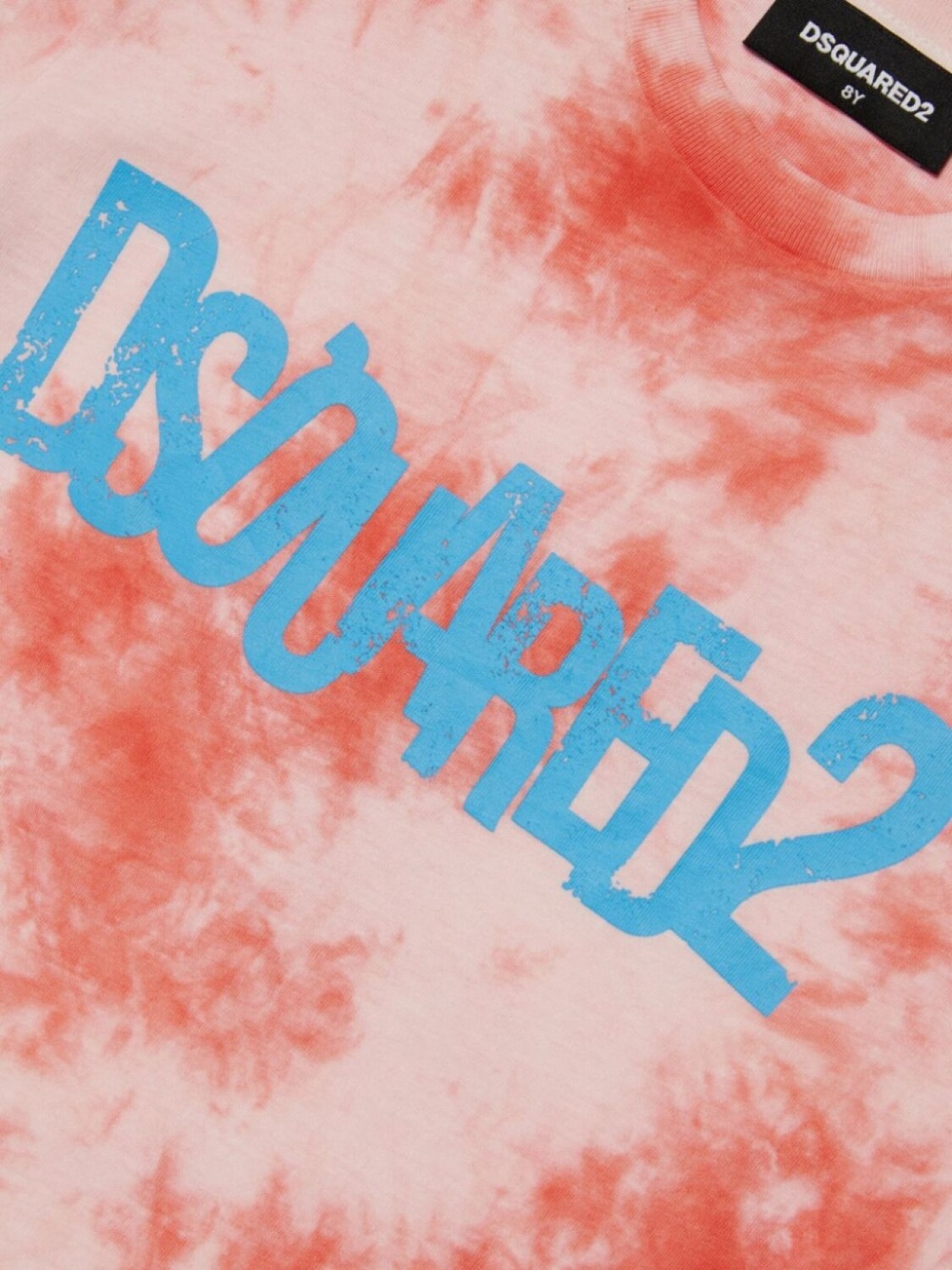 Dsquared2 Kids футболка с принтом тай-дай, красный — фото 3
