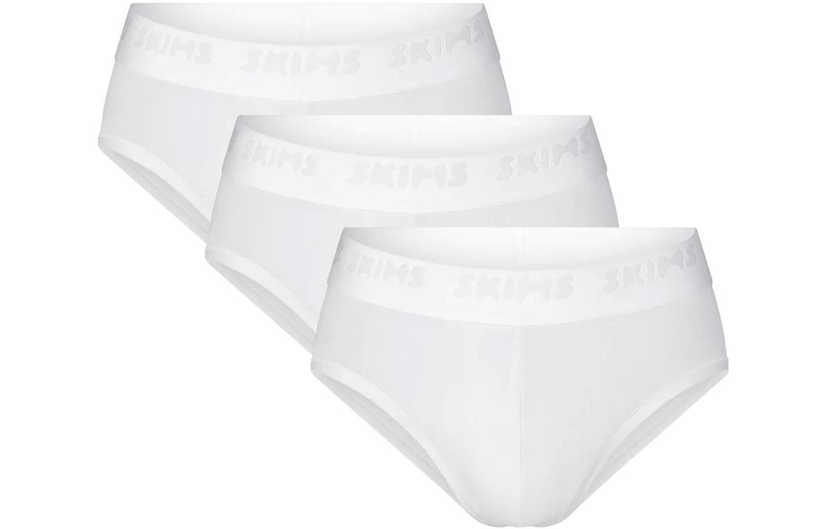 

SKIMS FW23 MENS Series Трусы мужские, 3 шт (Белый/Мел)