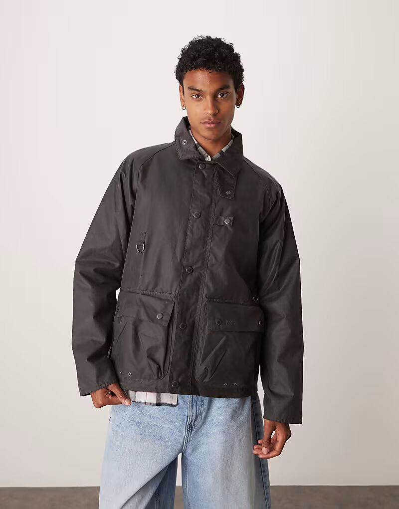 

Куртка Barbour Utility Spey Wax в угольном цвете