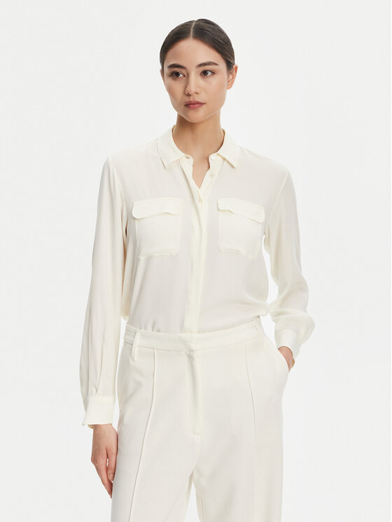 

Рубашка regular fit Calabra 2523116061 Marella, белый