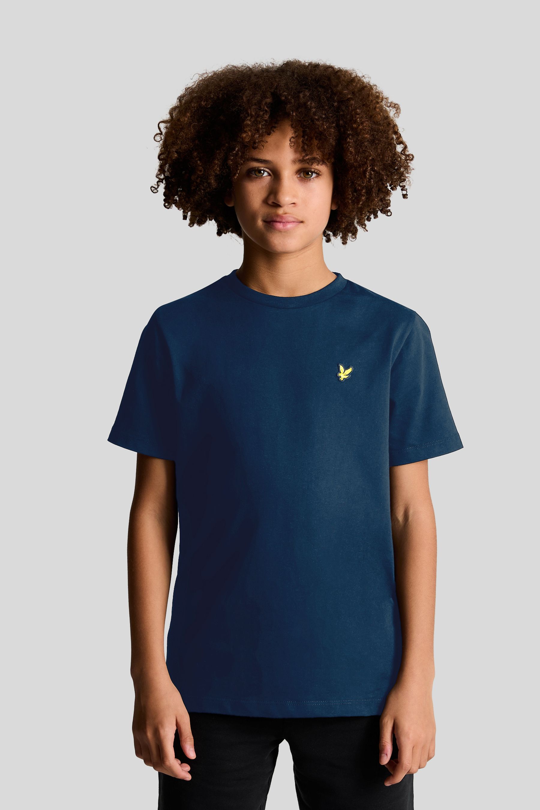 

Футболка с круглым вырезом для мальчиков Essentials Lyle & Scott, синий