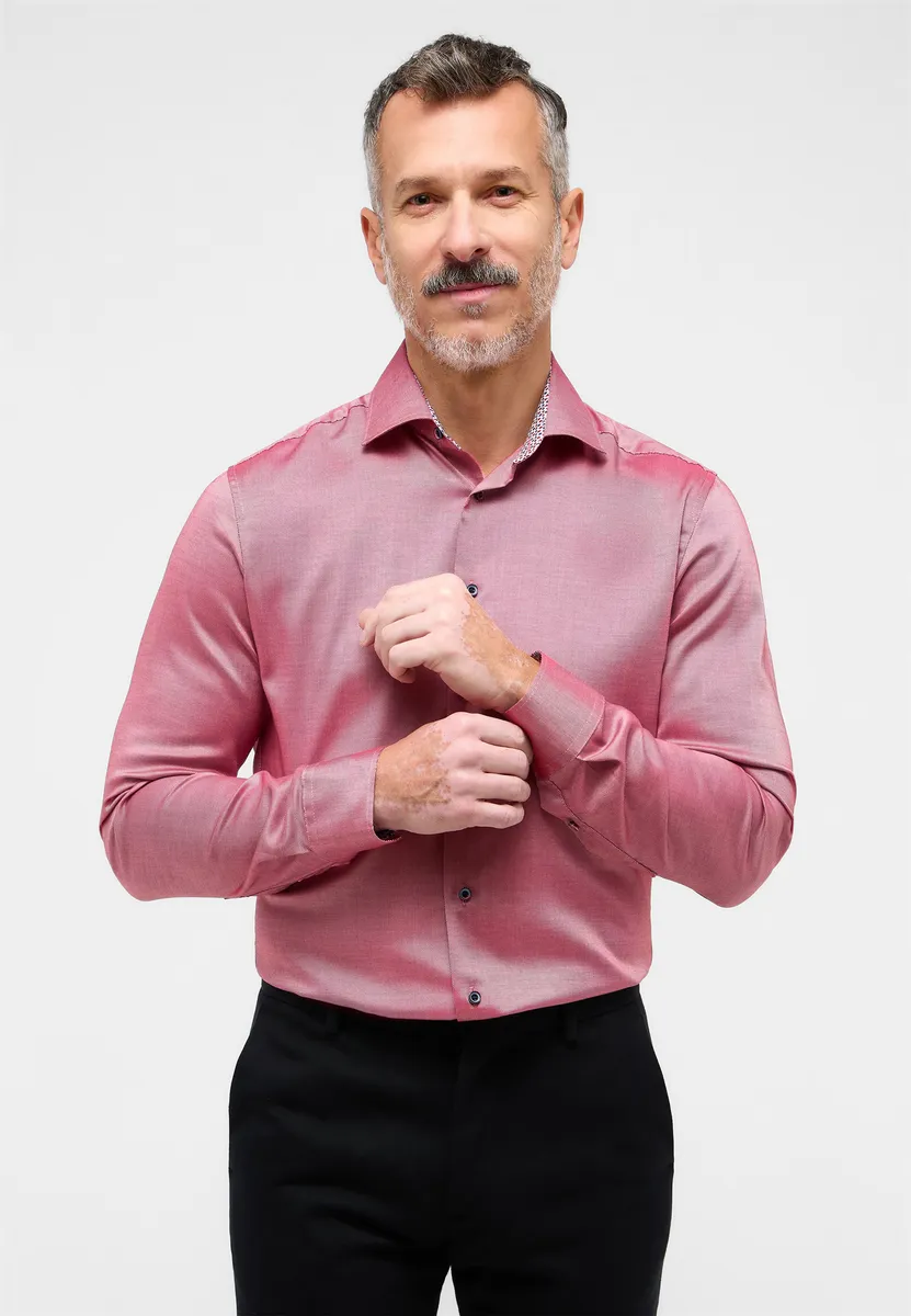

Рубашка Eterna с длинными рукавами "SLIM FIT", бордовый