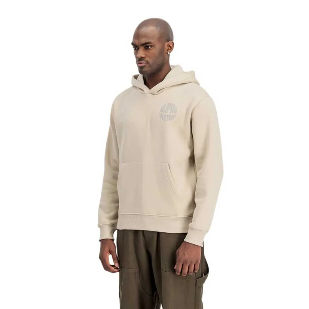 

Худи Alpha Industries Logo Bp, бежевый