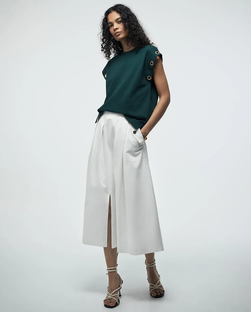 

Футболка с люверсами Sfera, темно-зеленый