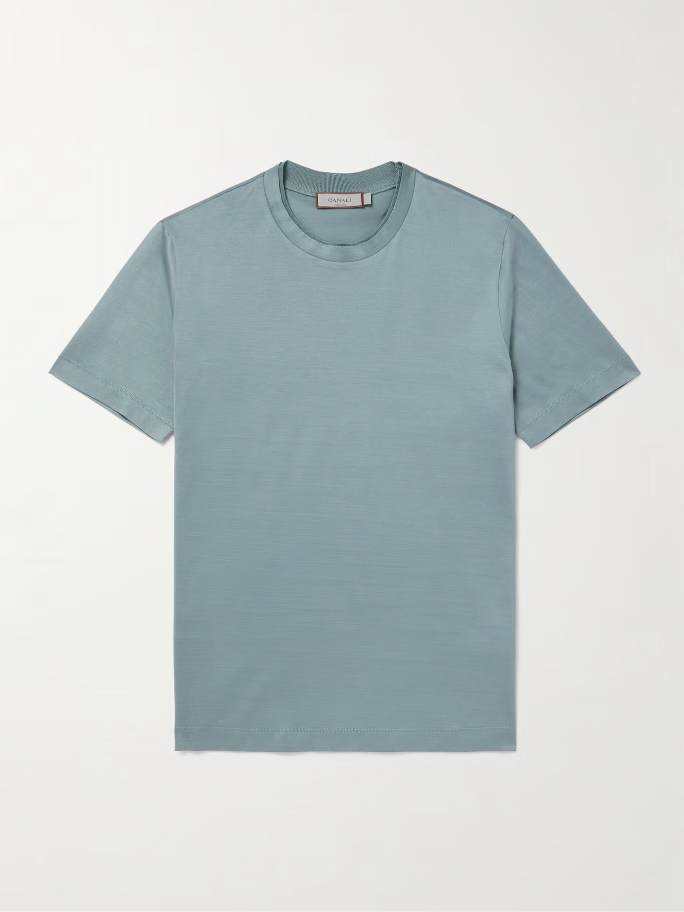 

Футболка из хлопкового джерси CANALI, синий