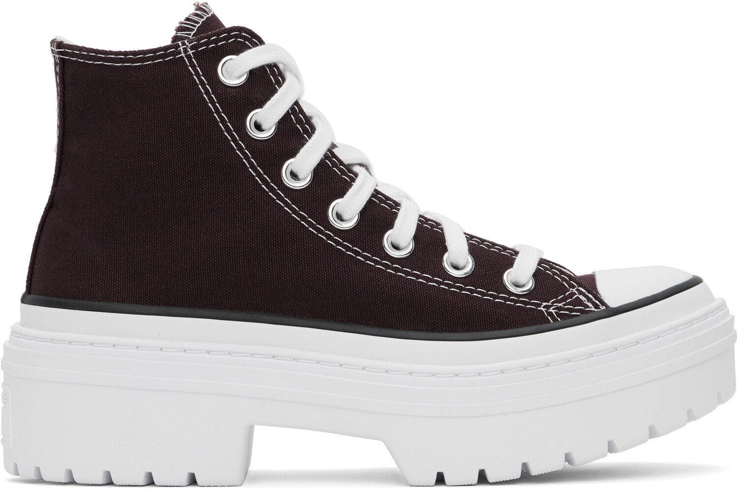 Кроссовки Chuck Taylor All Star бордового цвета с выступающим каблуком и платформой Converse