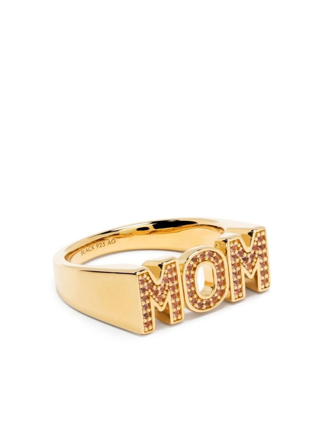 

Кольцо Mom с кристаллами Maria Black, золотой