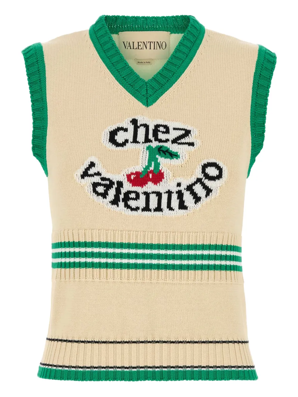 

Трикотажный жилет с узором VALENTINO GARAVANI, нейтральный