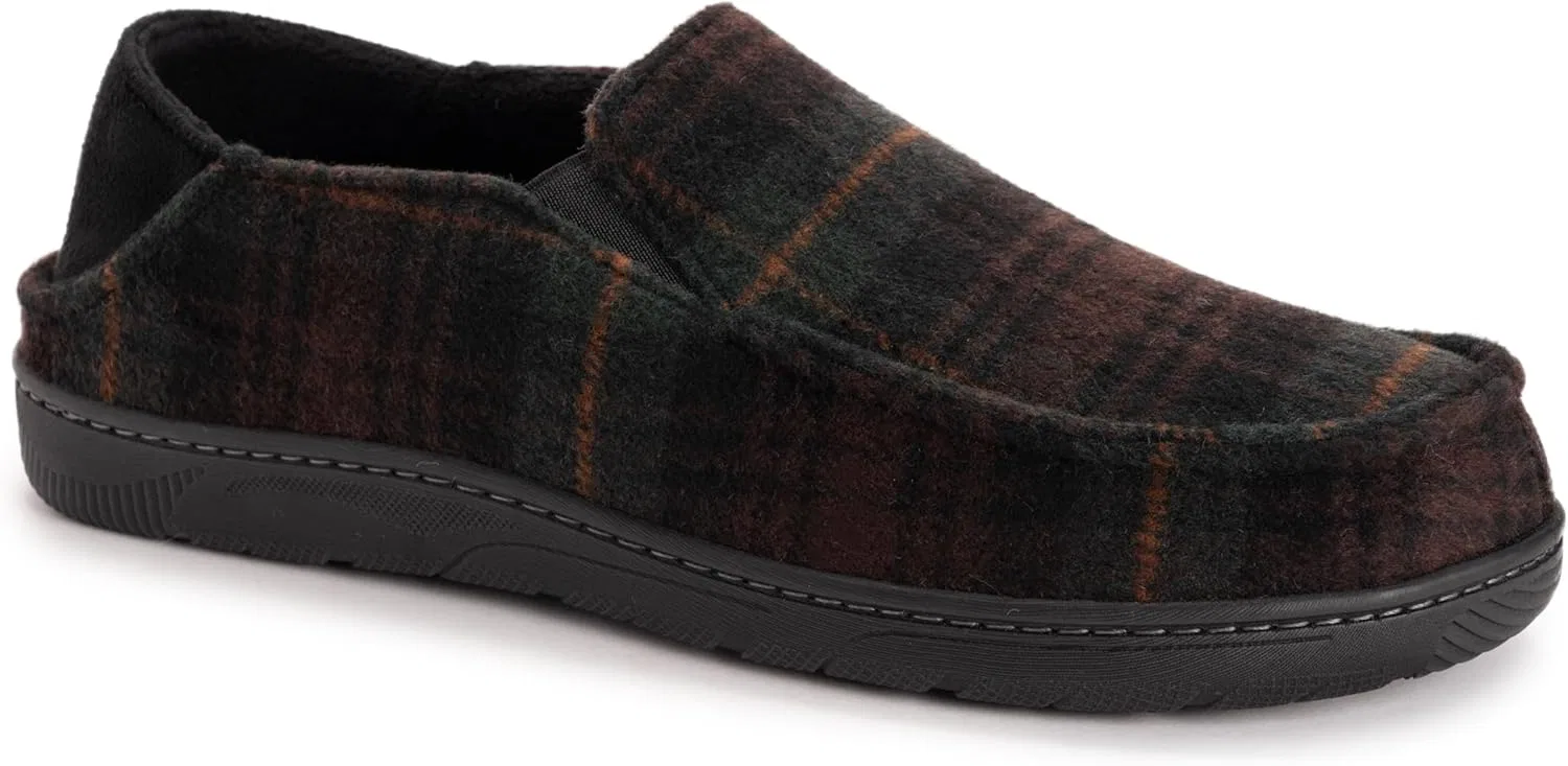 Тапочки MUK LUKS, коричневый плед