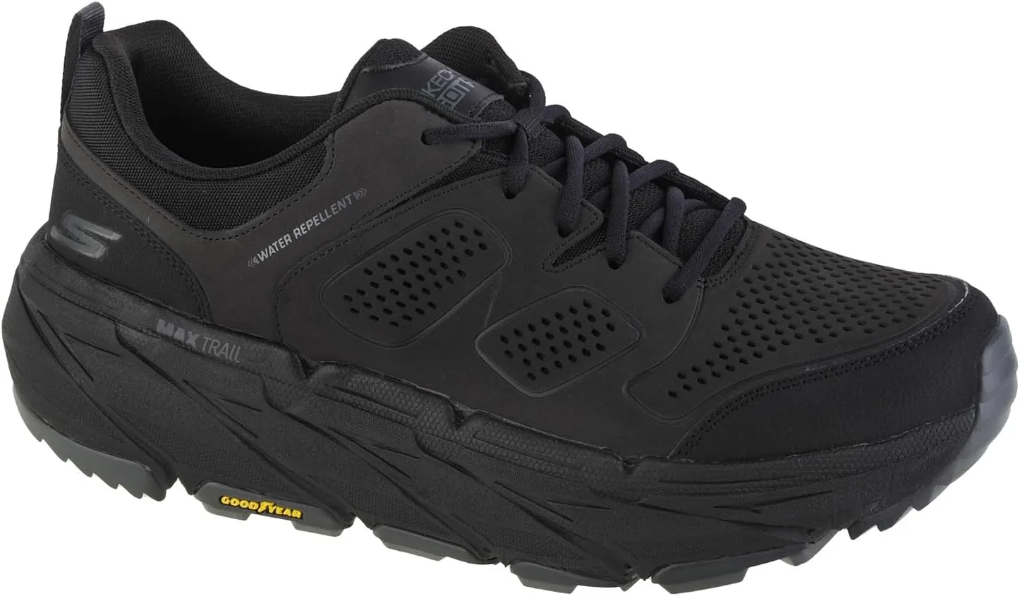 Мужские кроссовки Skechers Max Cushioning Premier Trail Trainers, черный/темно-серый