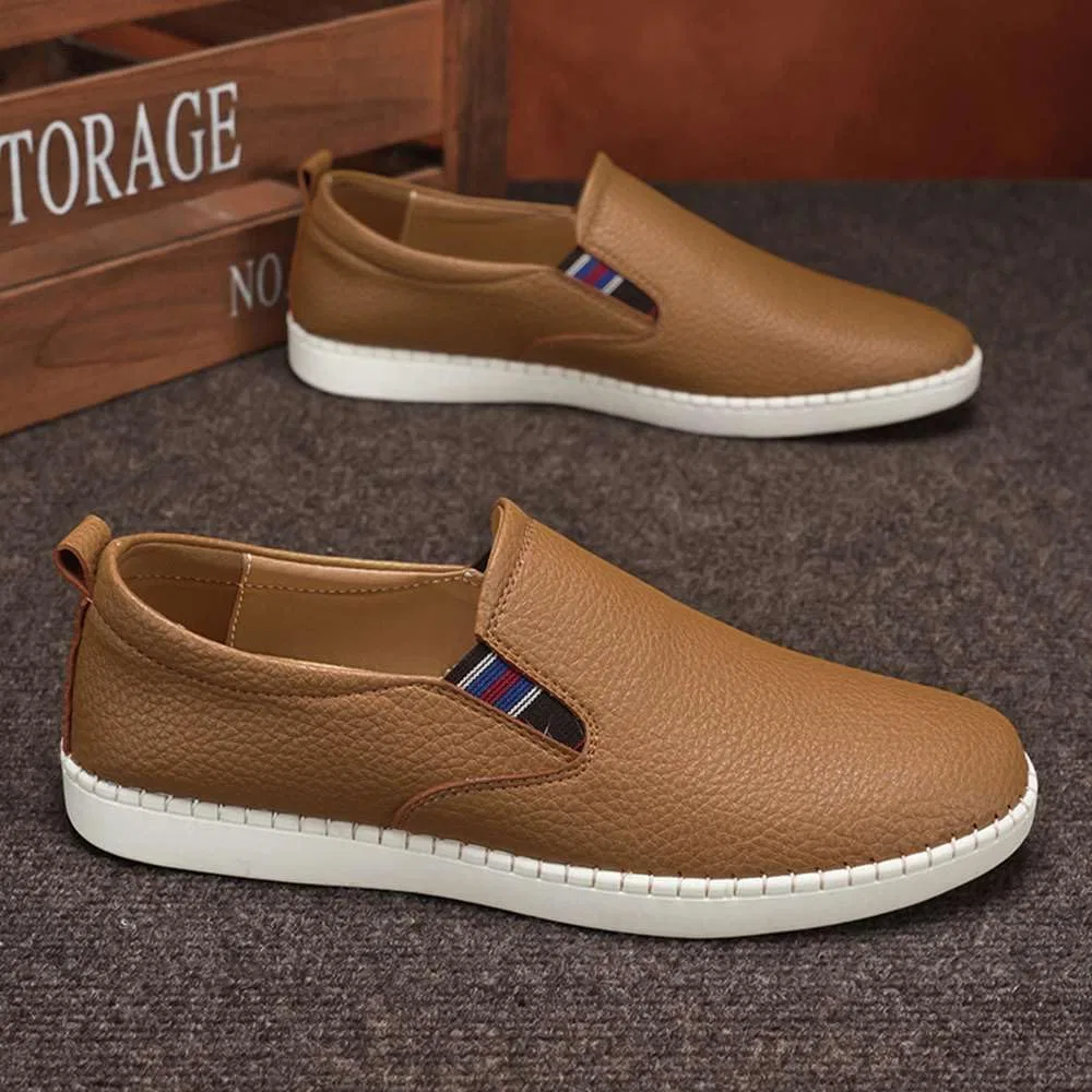 Лоферы повседневные Loafers Slip On Driving Shoes Tan mitvr — фото 3