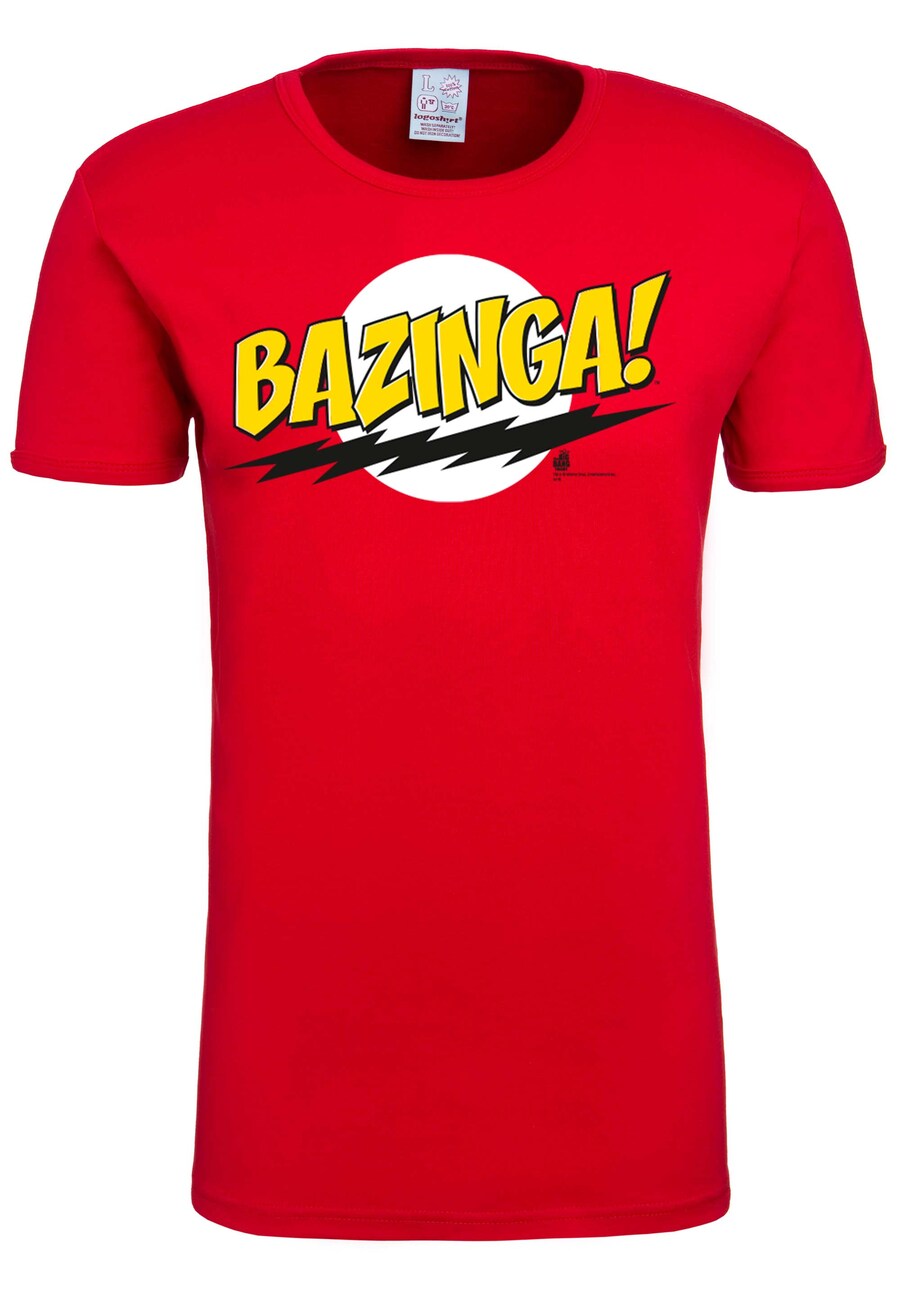 

Рубашка LOGOSHIRT Big Bang Theory | Bazinga, красный