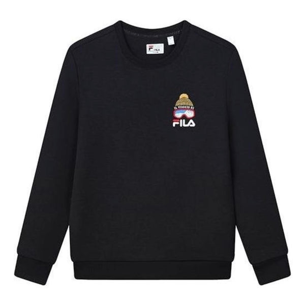 

Свитер small logo graphic sweater 'black' Fila, черный