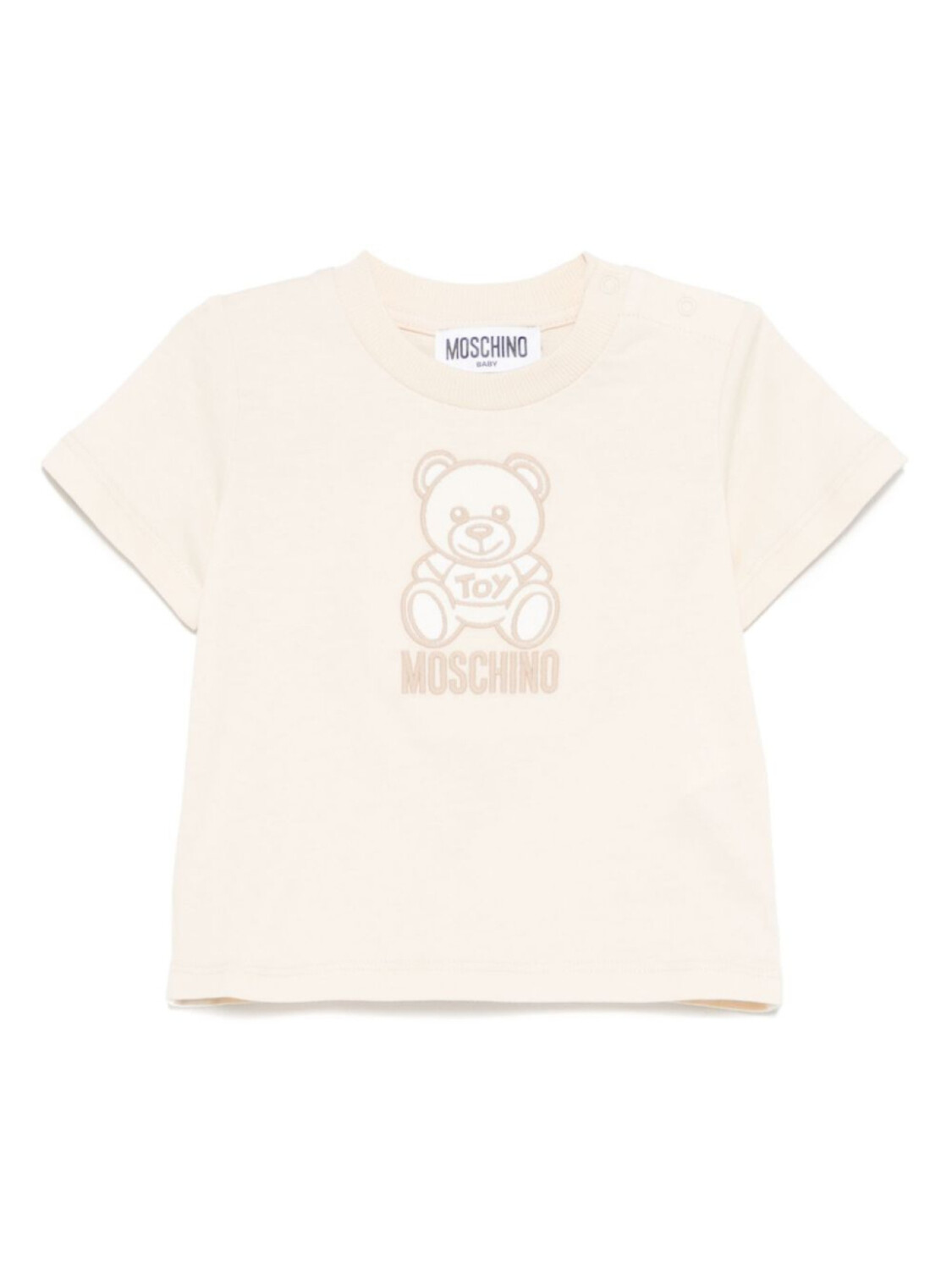 

Moschino Kids футболка с узором Teddy Bear, нейтральный цвет