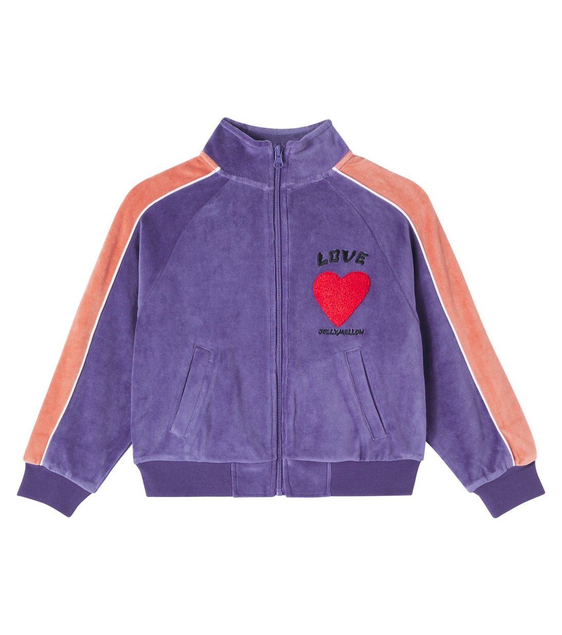

Толстовка Love из хлопкового велюра Jellymallow, фиолетовый