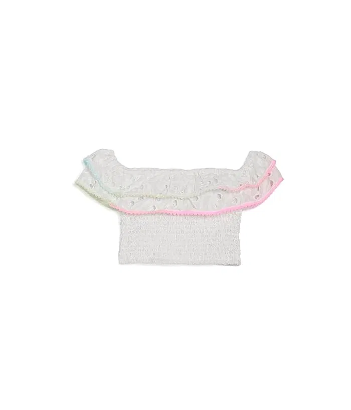 Детский комплект с кружевом Rainbow Fancy Eyelet Set Lola and The Boys, Multi — фото 2