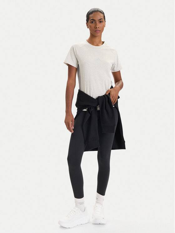 Футболка slim fit Holiday 3-Stripes JM1880 Adidas, бежевый — фото 2
