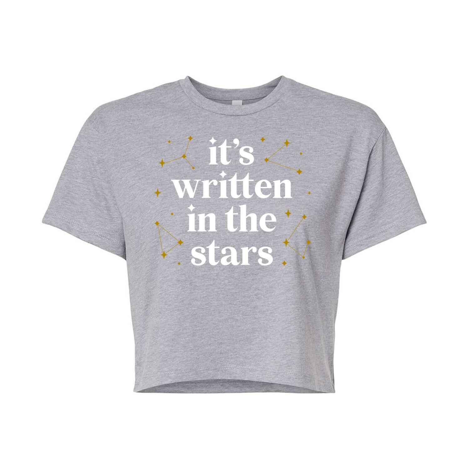 

Укороченная футболка с рисунком «It's Written In The Stars» для юниоров Licensed Character, серый