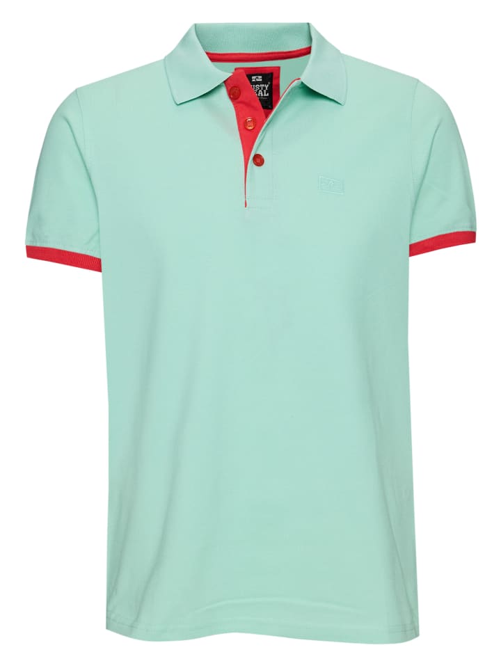 

Контрастная рубашка-поло пике стандартного кроя в цвете мята/коралл Rusty Neal, Зеленый, Контрастная рубашка-поло пике стандартного кроя в цвете мята/коралл Rusty Neal