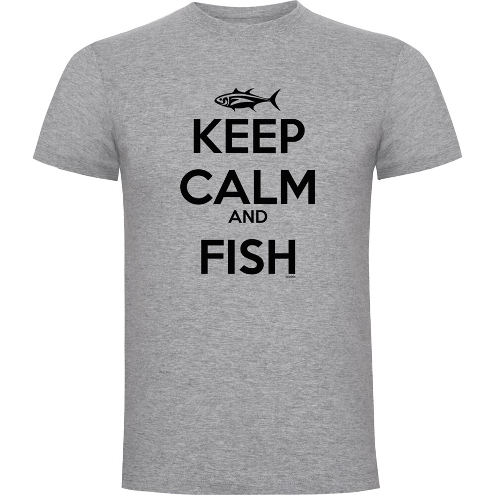 

Футболка Kruskis Keep Calm And Fish, серый