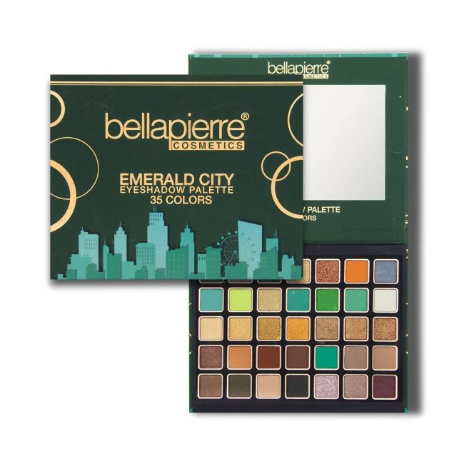 Палитра теней для век Bellapierre Emerald City 35 цветов (tep025 Emerald) Bella Pierre — фото 2