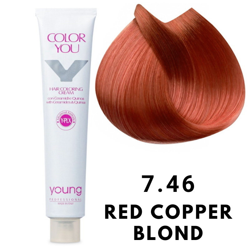 

Young Color You Краска для волос с плексом, керамидами и киноа 7.46 100 мл