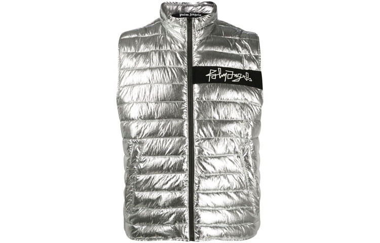 

Жилет мужской серебристый Palm Angels, серебряный