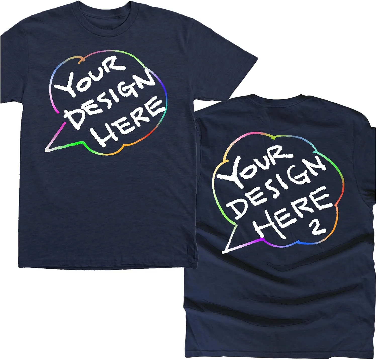 

Футболки Custom с полноцветной печатью спереди и сзади Qraphic Tee