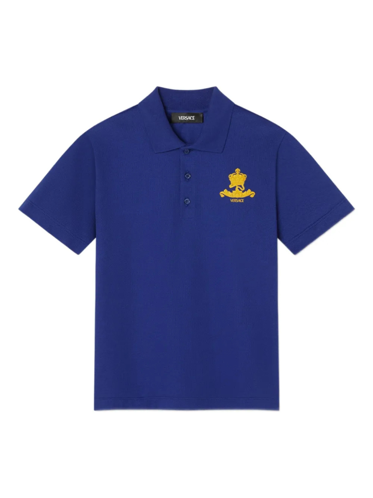 

Versace Kids рубашка поло с вышитым логотипом, синий
