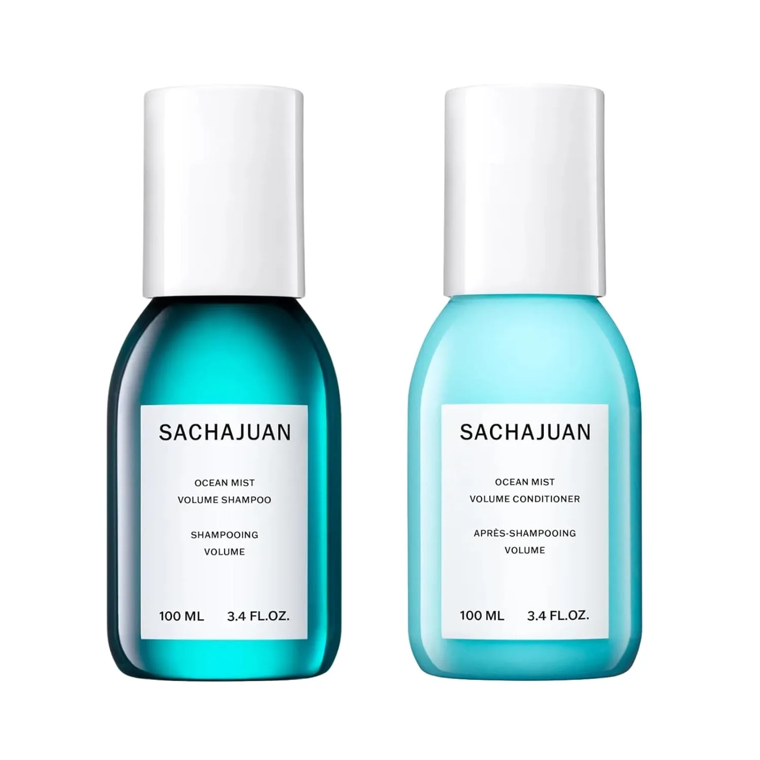 Набор шампуня и кондиционера SACHAJUAN Ocean Mist Volume | Технология Ocean Silk и растительные протеины для объема, структуры и пышности | Легкое увлажнение | Веганский продукт, без парабенов | 100 мл (2 шт.)