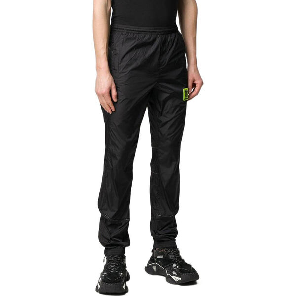 Брюки men's ss22 solid color label elastic waistband sports pants/trousers/joggers version black Off-White, черный — фото 4