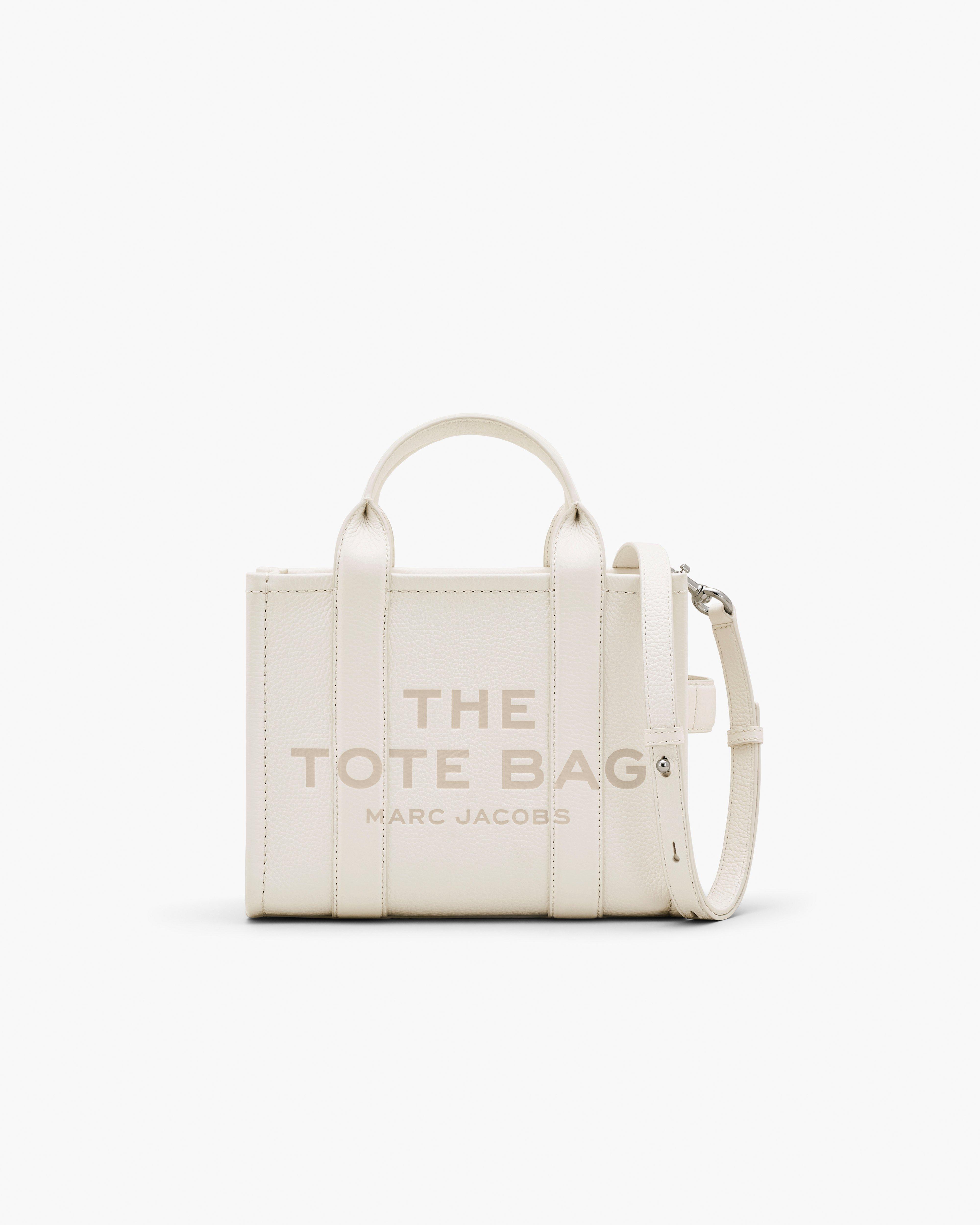 

Маленькая кожаная сумка-тоут Marc Jacobs, цвет Cotton/Silver, Серебристый, Маленькая кожаная сумка-тоут Marc Jacobs, цвет Cotton/Silver