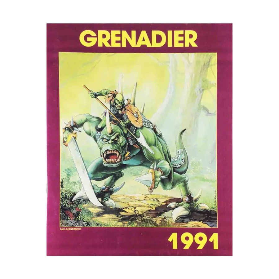 

Каталог 1991 года, Fantasy Supplements & Catalogs (Grenadier)