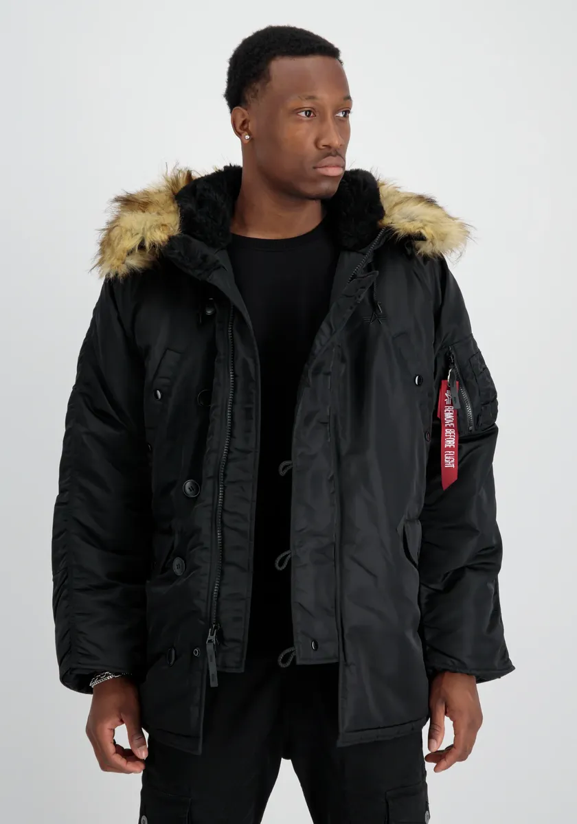 

Зимняя куртка Alpha Industries " Alpha Industries Мужчины - Куртки для холодной погоды N-3B (HERITAGE)", черный