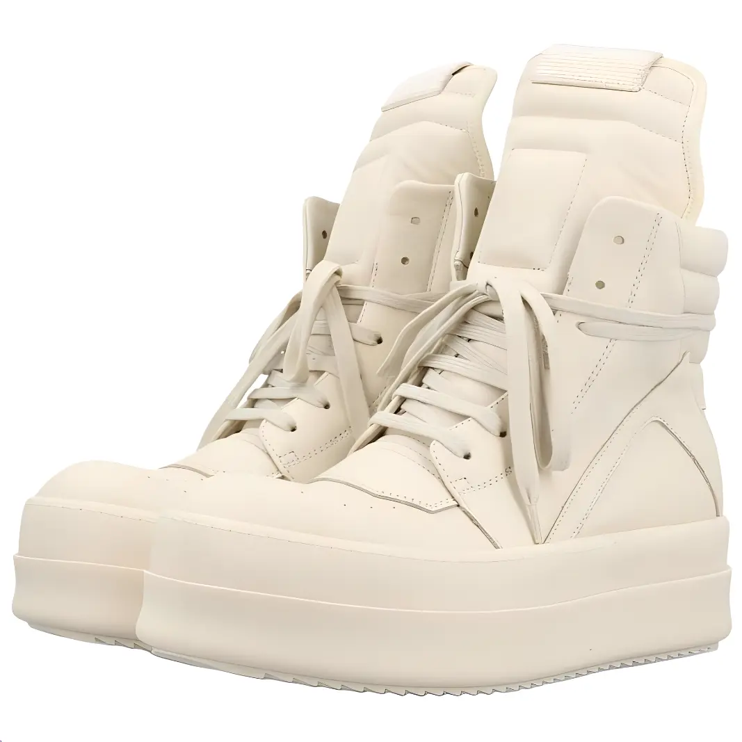 Mega Bumper Geobasket Milk Women's Rick Owens, бежевый — фото 4