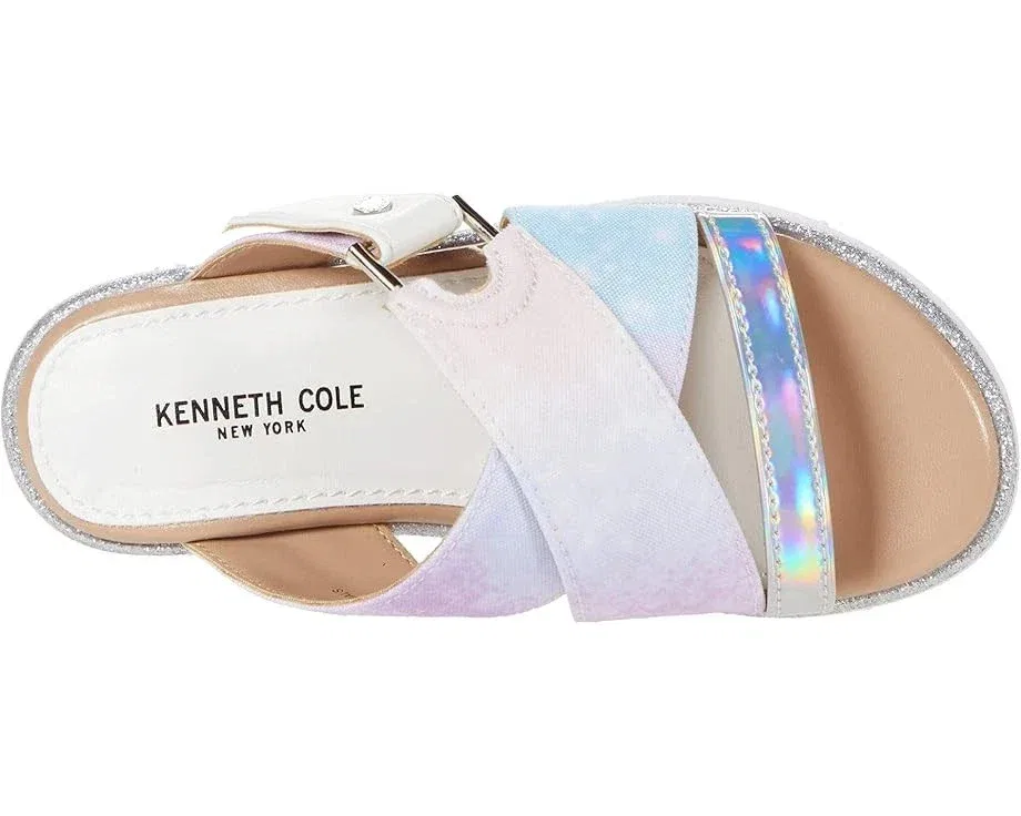 Kenneth Cole Reaction Детские сандалии Kenneth Cole New York Lavern Hayley Slide Multi Slip On Sandals ZAP822 — фото 3