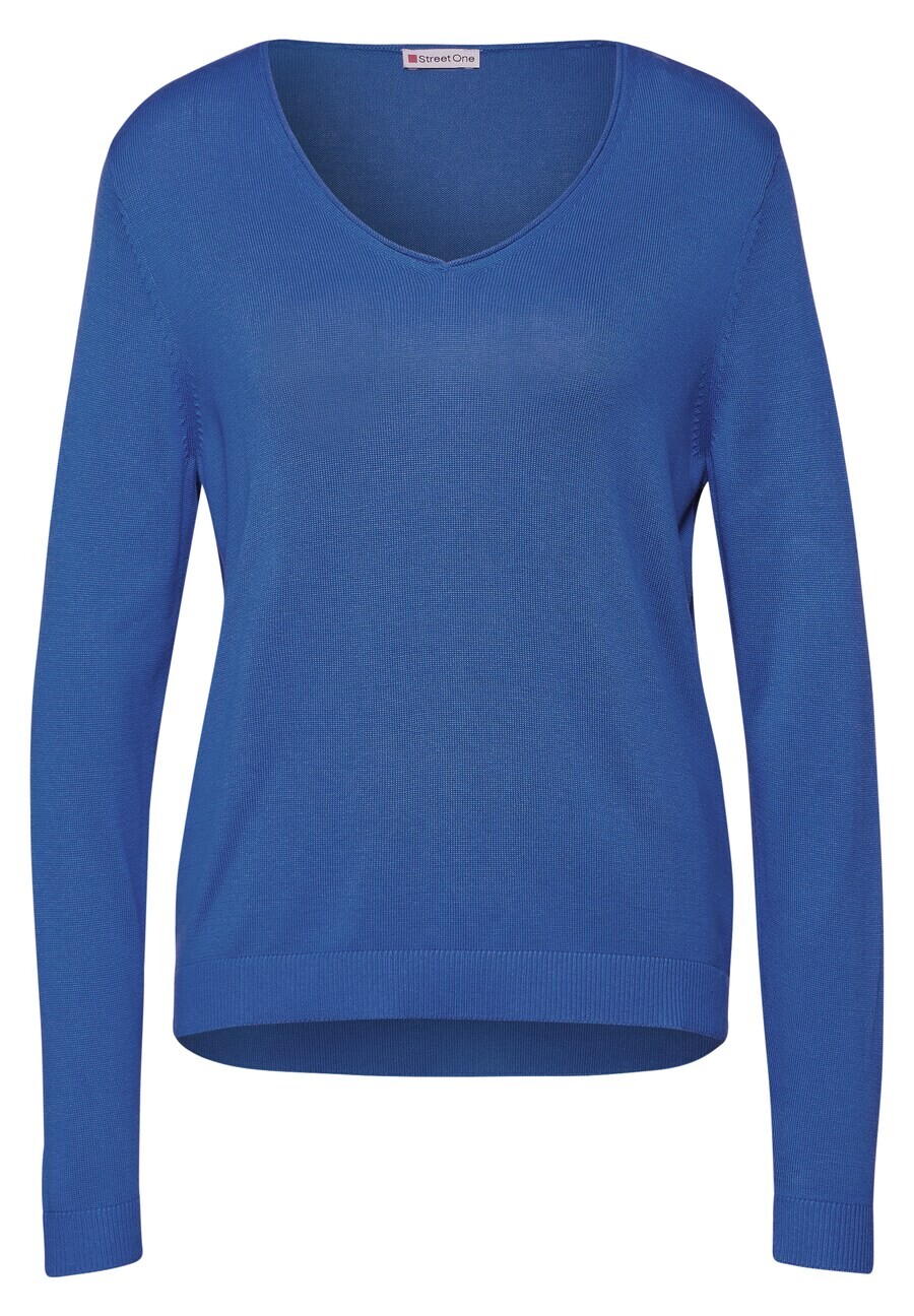 

Базовый свитер STREET ONE Sweater, пятнистый синий