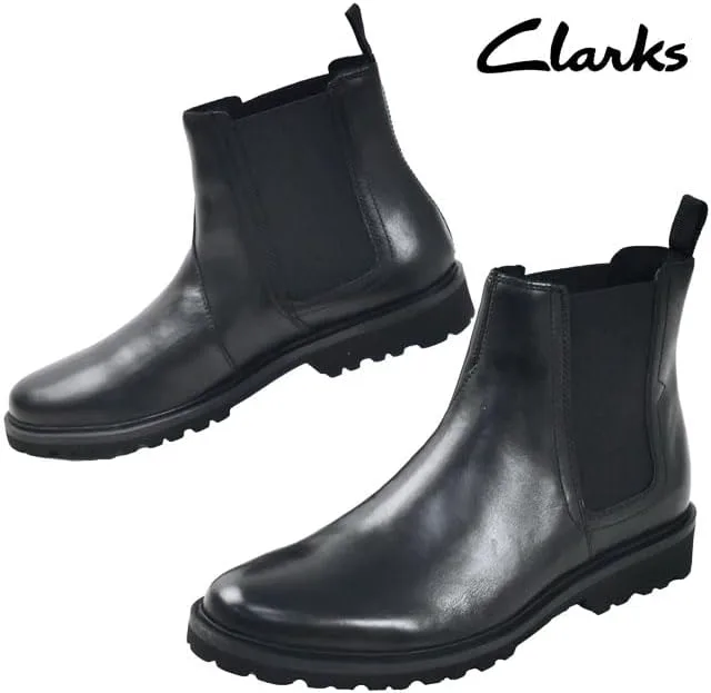 Мужские ботинки Челси Clarks Berwick Easy, черный — фото 3