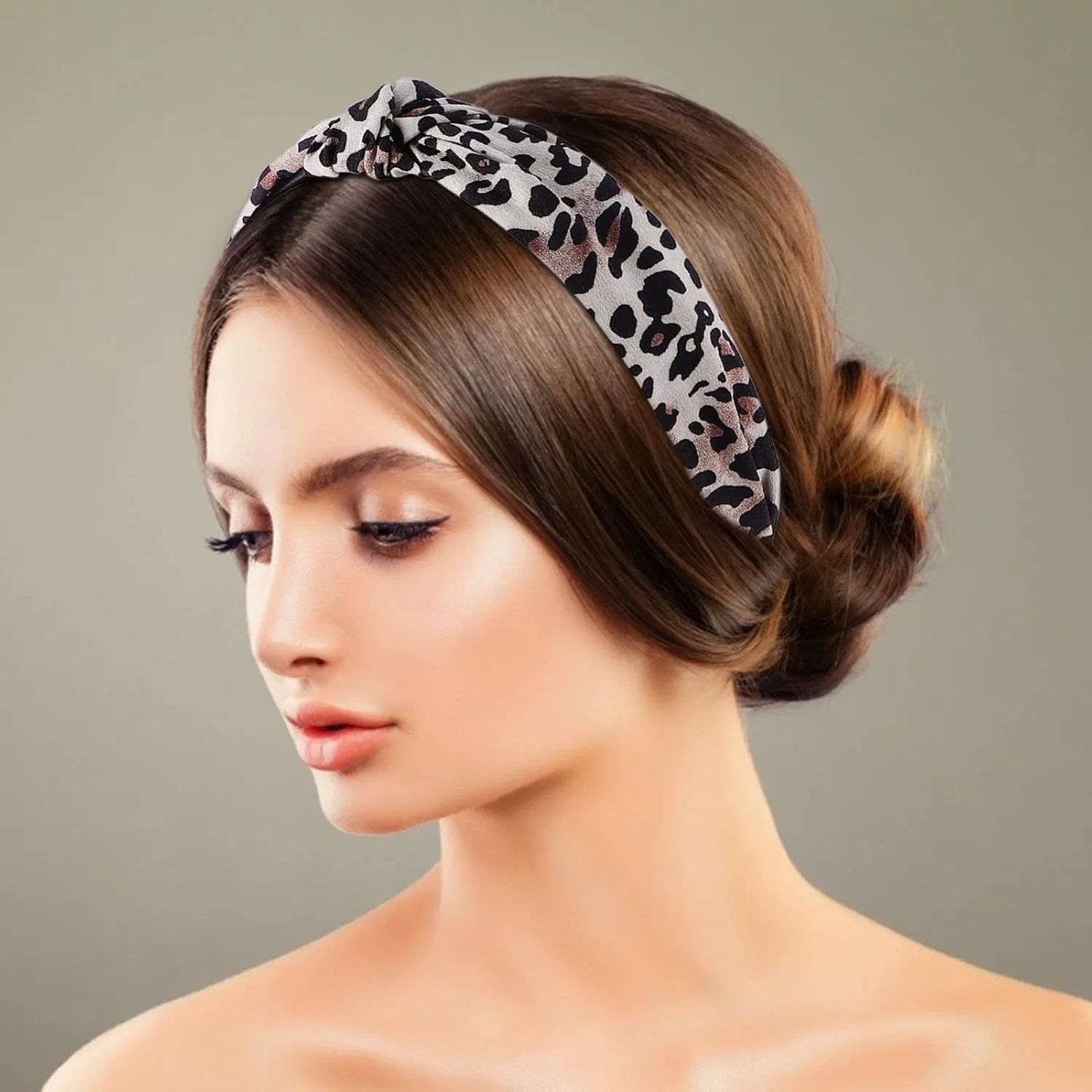 Ободки для волос 6 шт., леопардовый, Beaupretty, набор, разноцветный — фото 2