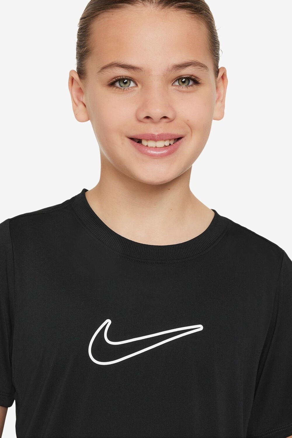 Одна футболка dri fit с коротким рукавом Nike, черный — фото 3