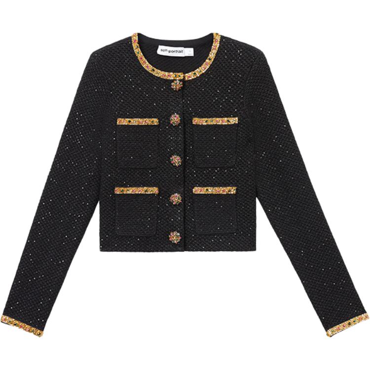 

Self-portrait Женская куртка-селфи Jacket Mixed Black, Mixed Black
