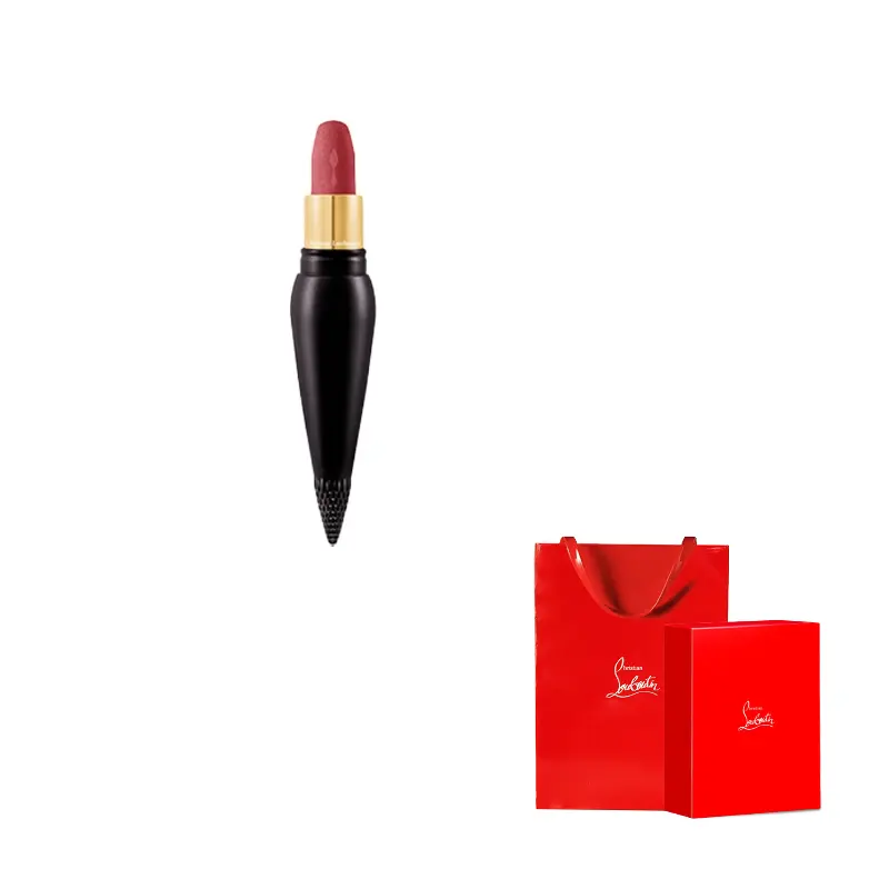 

Christian Louboutin Новая версия Queen Scepter черная туба помада-стик в виде морковных долек велюровая легко растушевывается стойкий тон 3,8г