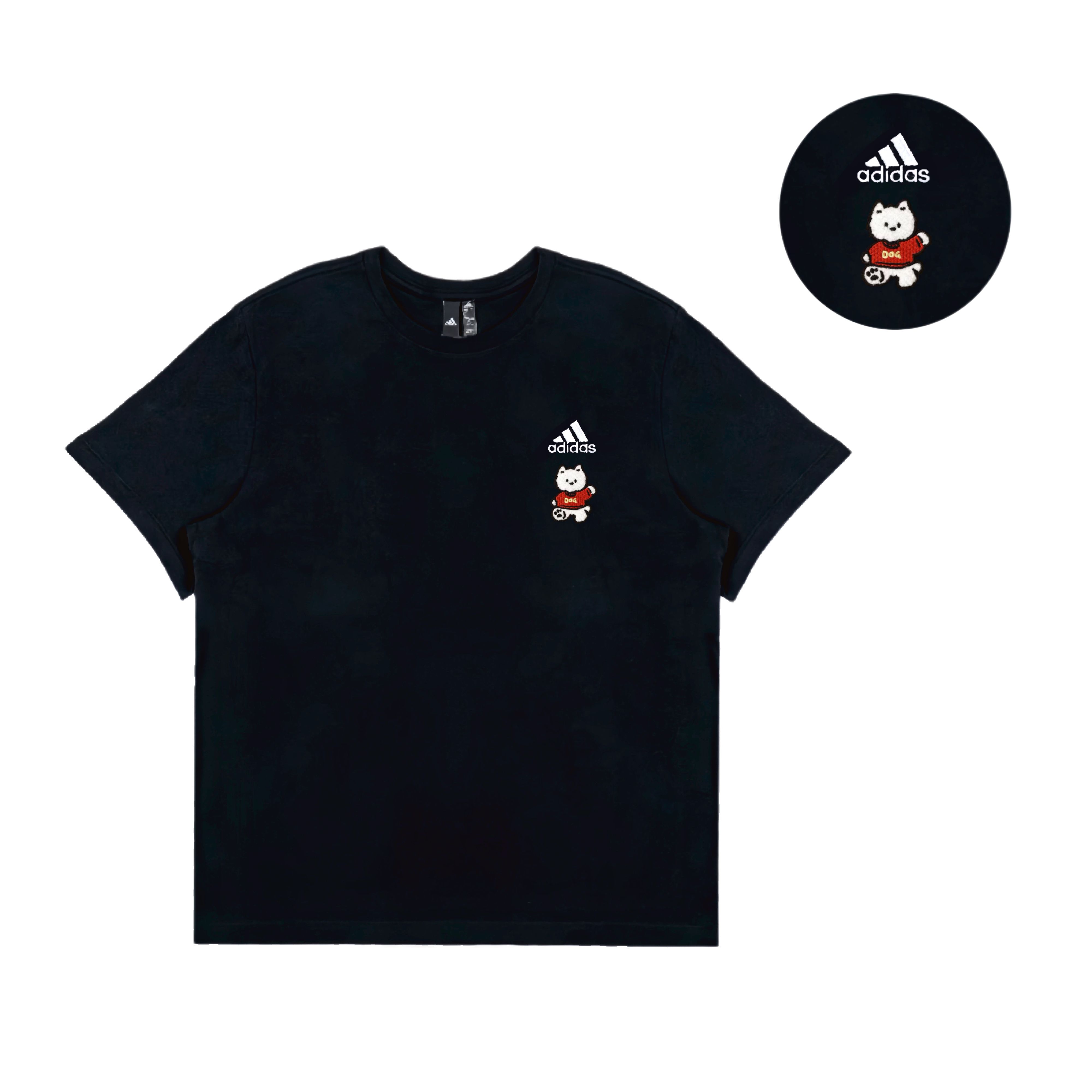 

Футболка Casual Loose Fit с коротким рукавом Unisex Adidas, черный