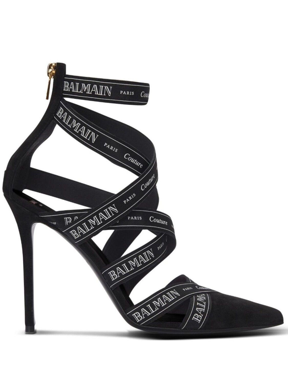Туфли Couture Ribbon Balmain, черный