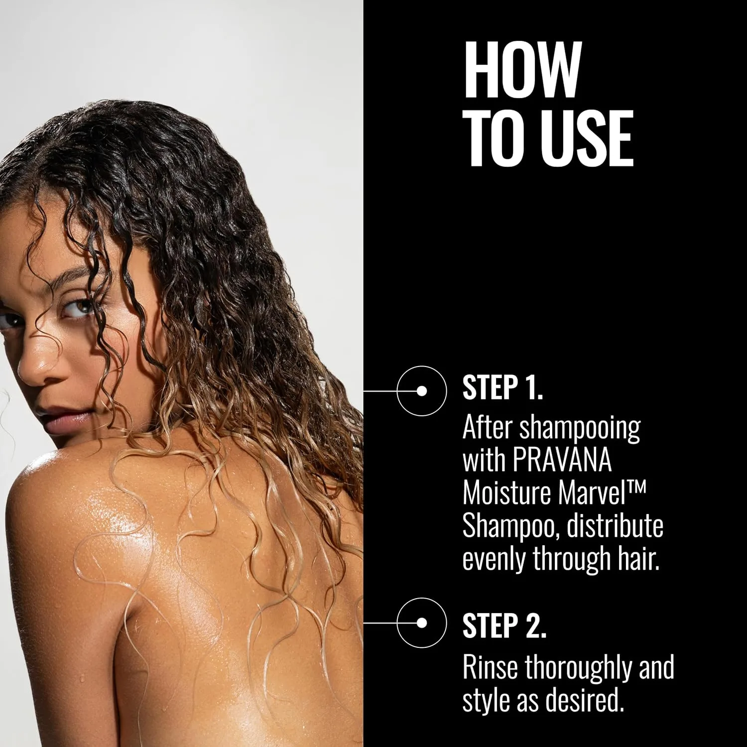 Кондиционер PRAVANA Moisture Marvel для сухих окрашенных волос с гиалуроновой кислотой, веганский, без парабенов и сульфатов — фото 4